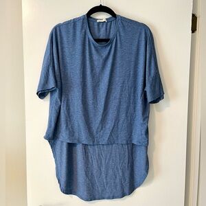 Cotton On High Low Blue Tee